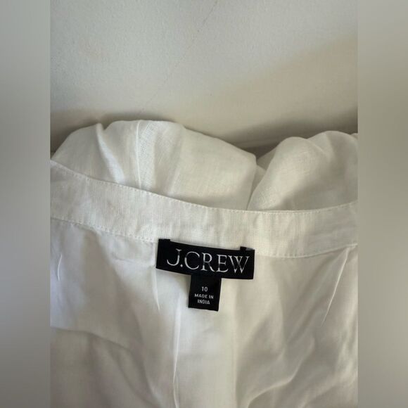 J.Crew Linen mini dress NWOT Size 10 - Picture 3 of 11